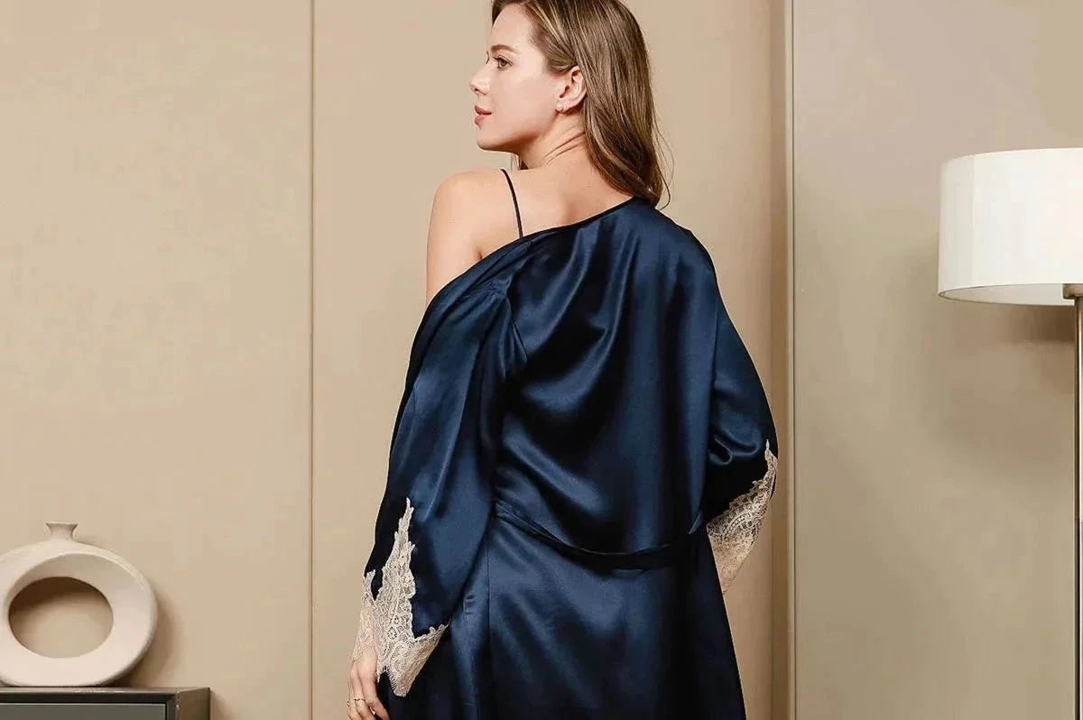 silk dressing gown australia Women's Luxury Silk Dressing Gowns, Kimonos