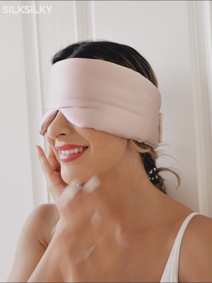 SilkSilky-AU 19Momme Pure Silk Eye Mask-video-001