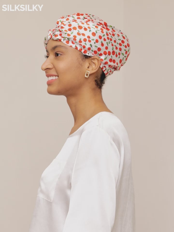 SilkSilky-AU Pure Silk Sleep Cap-video-001