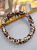 SilkSilky AU 19Momme Pure Silk Scrunchie Leopard 004