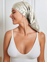 [Beige] SilkSilky-AU Sleep Cap 004