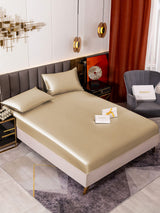 [Beige] SilkSilky-AU 19Momme Bedding Set 001