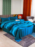 SilkSilky AU 25Momme Pure Silk Bedding Set Teal 002