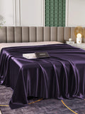 SilkSilky AU 25Momme Pure Silk Sheet DeepPurple 003