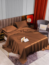 [Coffee] SilkSilky-AU 22Momme Pure Silk Bedding Set 002,