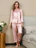 SilkSilky-AU-Pure-Silk-Long-Sleeve-Lapel-Women's-Pyjamas-Pink-003