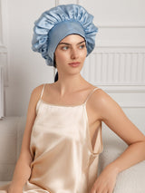 [Dark Blue] SilkSilky-AU Sleep Cap 008