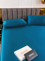 [Teal] SilkSilky-AU 19Momme Bedding Set 005