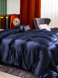 SilkSilky AU 25Momme Pure Silk Duvet Cover DarkBlue 004