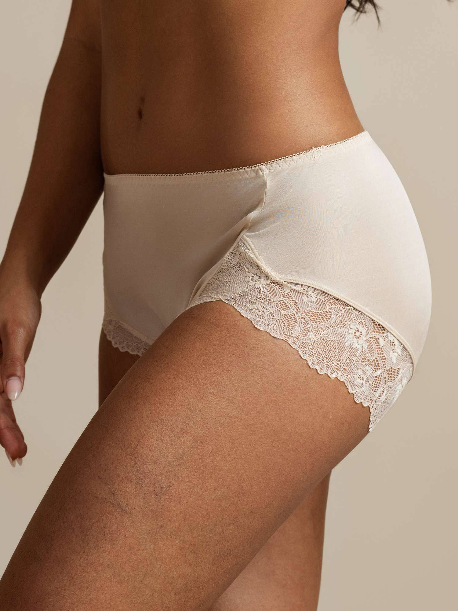 [Beige] SilkSilky-AU Pure Silk Panty 006,