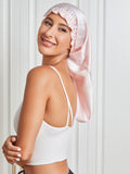 SilkSilky AU Pure Silk Sleep Cap Pink 006