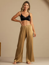 [Tan] SilkSilky-AU 19Momme Machine-Washable Silk Women's Sleep Shorts 007