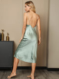 SilkSilky-AU-19Momme-Pure-Silk-Sleeveless-V-Neck-Dress-Mint-Green-002