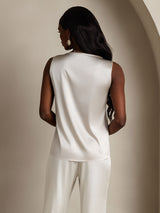 [Light Gray] SilkSilky-AU Sleeveless Round Neck Camisole 002