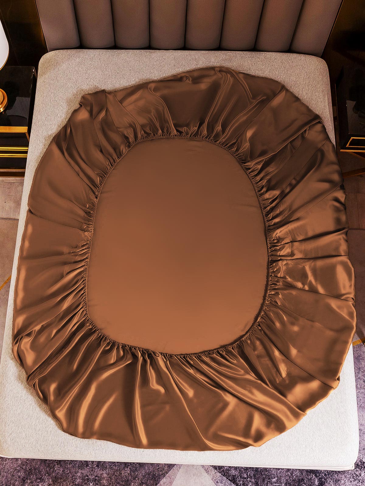 [Coffee] SilkSilky-AU 22Momme Bedding Set 003