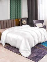 [White] SilkSilky-AU 25Momme Duvet Covers 001