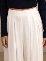 [White] SilkSilky-AU Womens Pants 004
