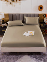 [Khaki] SilkSilky-AU 19Momme Bedding Set 002