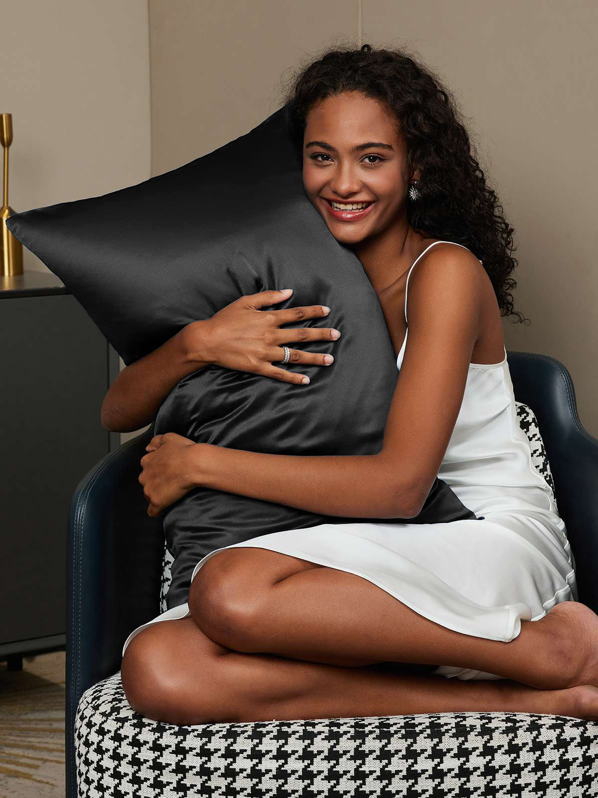 [Black] SilkSilky-AU 19Momme Pure Silk Pillowcase 002