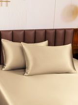 [Beige] SilkSilky-AU 19Momme Pure Silk Pillowcase 001