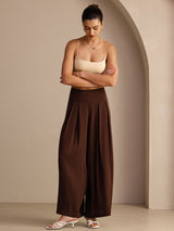 [Coffee] SilkSilky-AU Womens Pants 007