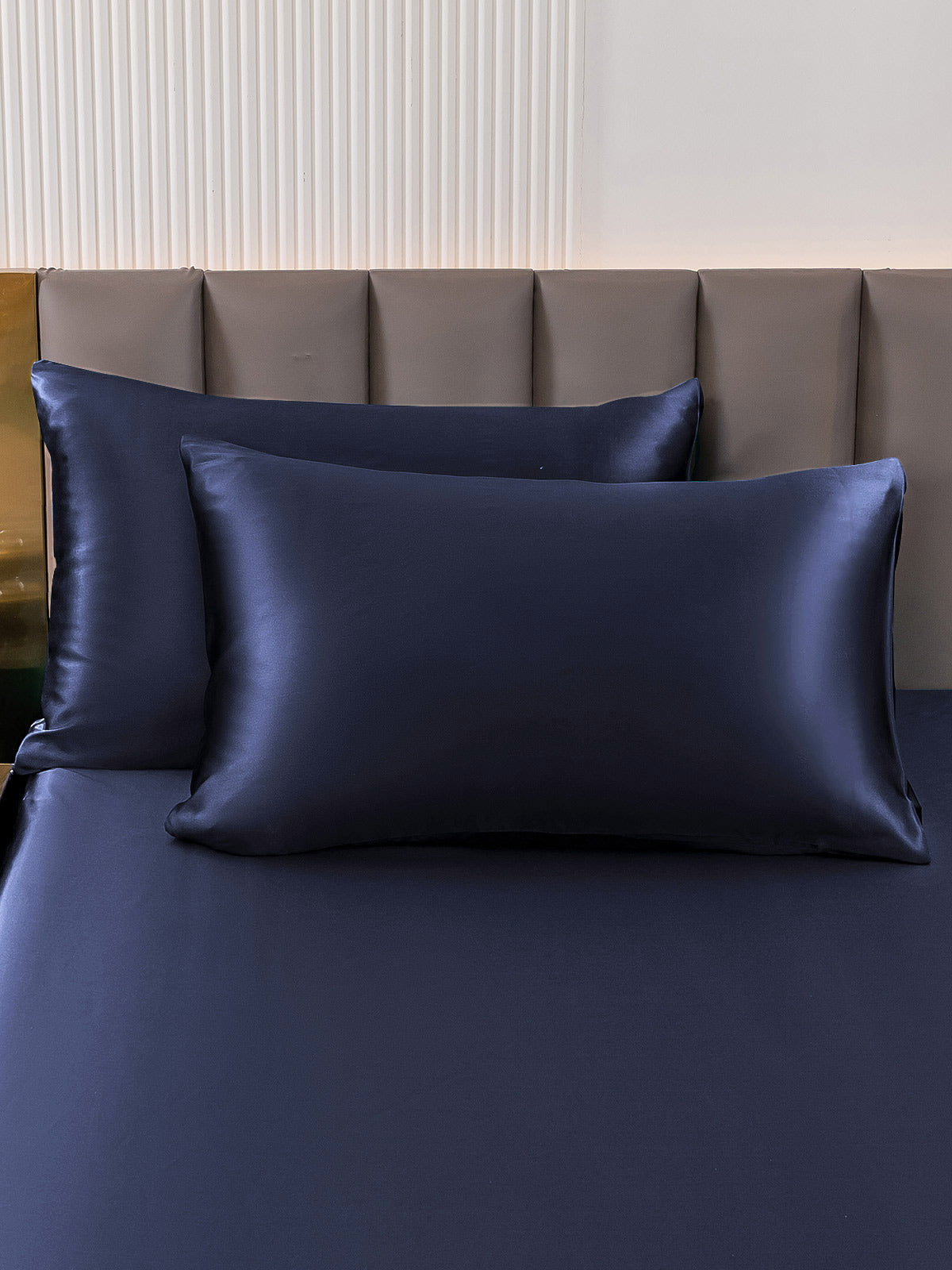 SilkSilky AU 30Momme Pure Silk Pillowcase DarkBlue 001