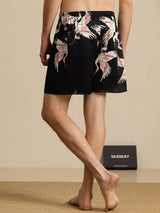 [Black] SilkSilky-AU 19Momme Mens Sleep Bottoms 002