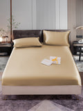 SilkSilky AU 22Momme Pure Silk Bedding Set Beige 001