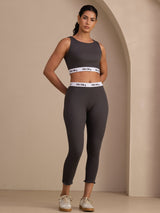 [Gray] SilkSilky-AU Sleeveless Crew Neck Women's Outfit Sets 001
