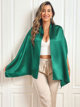 [Dark Green] SilkSilky-AU Scarf 002
