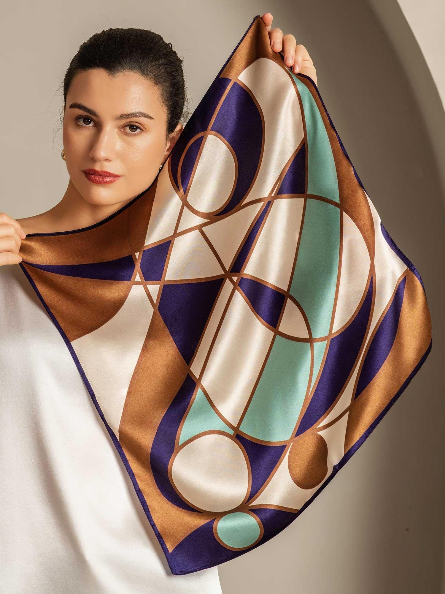 [P104] SilkSilky-AU Pure Silk Scarf 002,