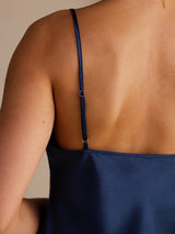 [Dark Blue] SilkSilky-AU Sleeveless V Neck Camisole 004
