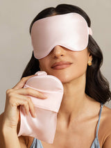 [Pink] SilkSilky-AU Sleep Mask 007