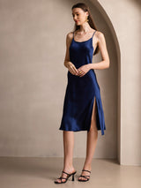 [Dark Blue] SilkSilky-AU Sleeveless Dress 005