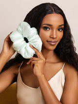 [Mint Green] SilkSilky-AU Scrunchie 002