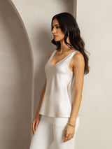 [Light Gray] SilkSilky-AU Sleeveless V Neck Camisole 002