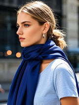 [Dark Blue] SilkSilky-AU Scarf 002