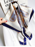 SilkSilky AU Pure Silk Scarf Blue 008