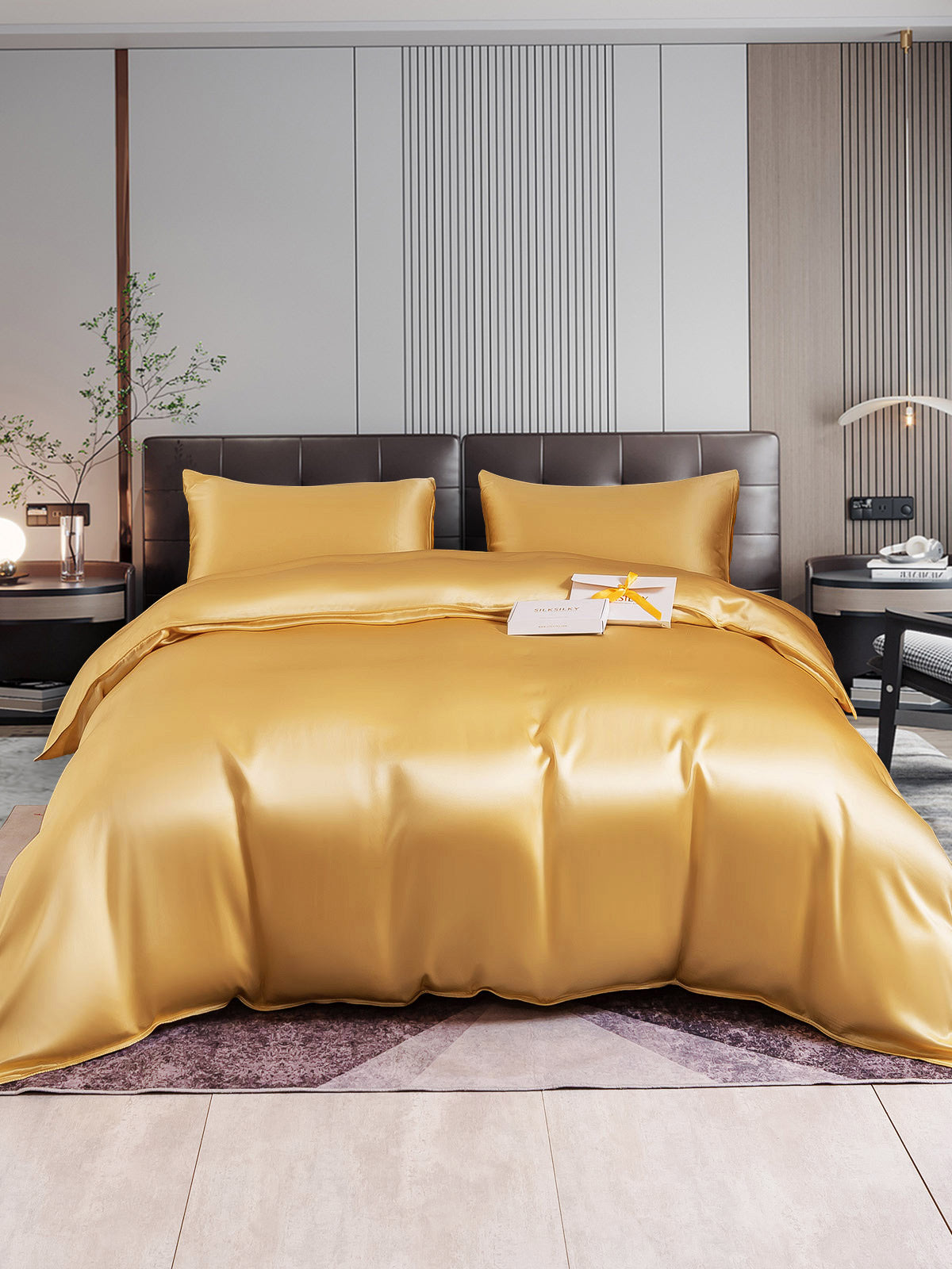 [Champagne] SilkSilky-AU 22Momme Bedding Set 002