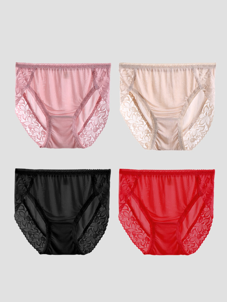 SilkSilky-AU Silk Knitted Panty Multi 003