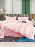 SilkSilky AU 25Momme Pure Silk Bedding Set Pink 001