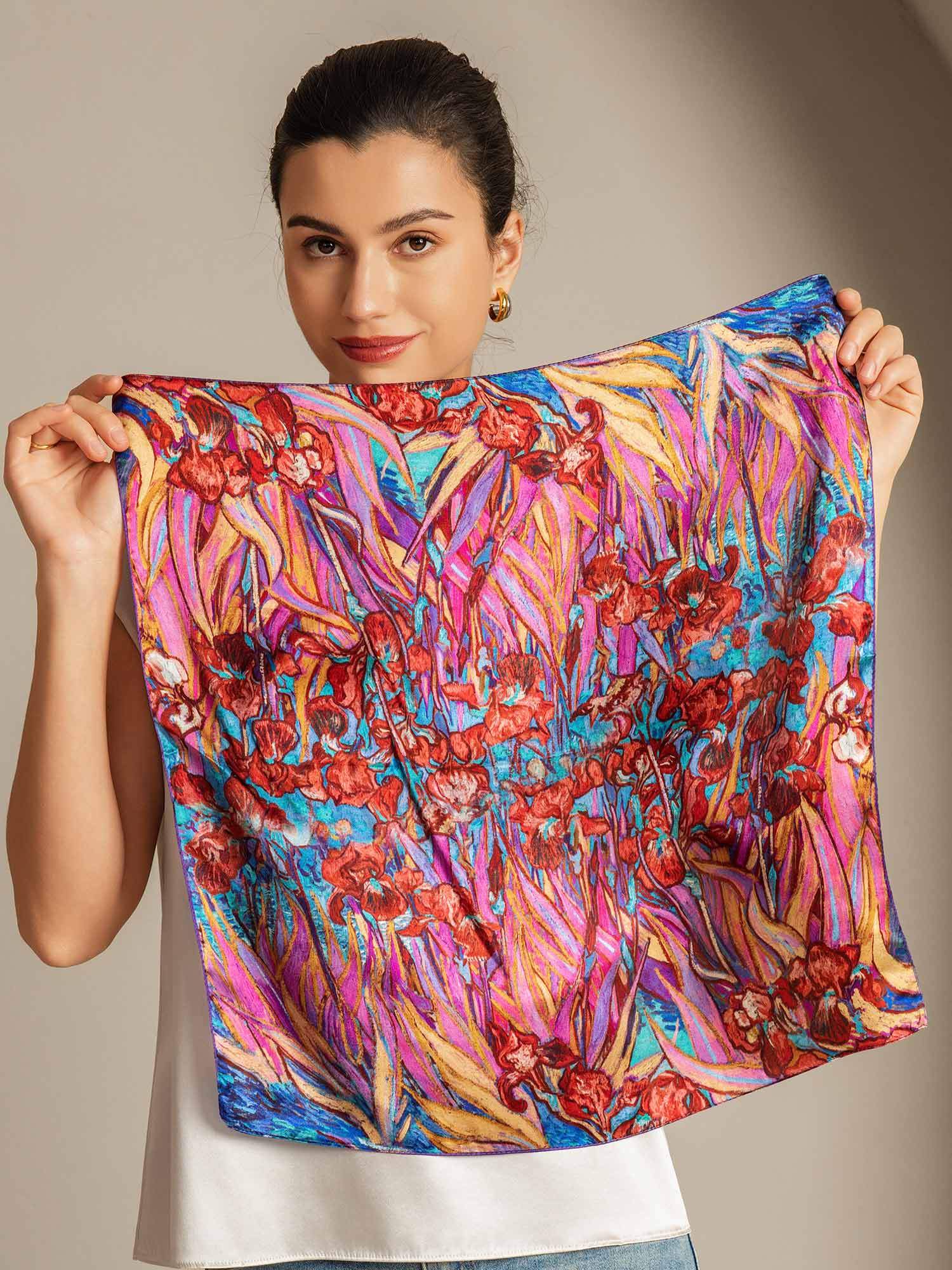 [P095] SilkSilky-AU Pure Silk Scarf 002