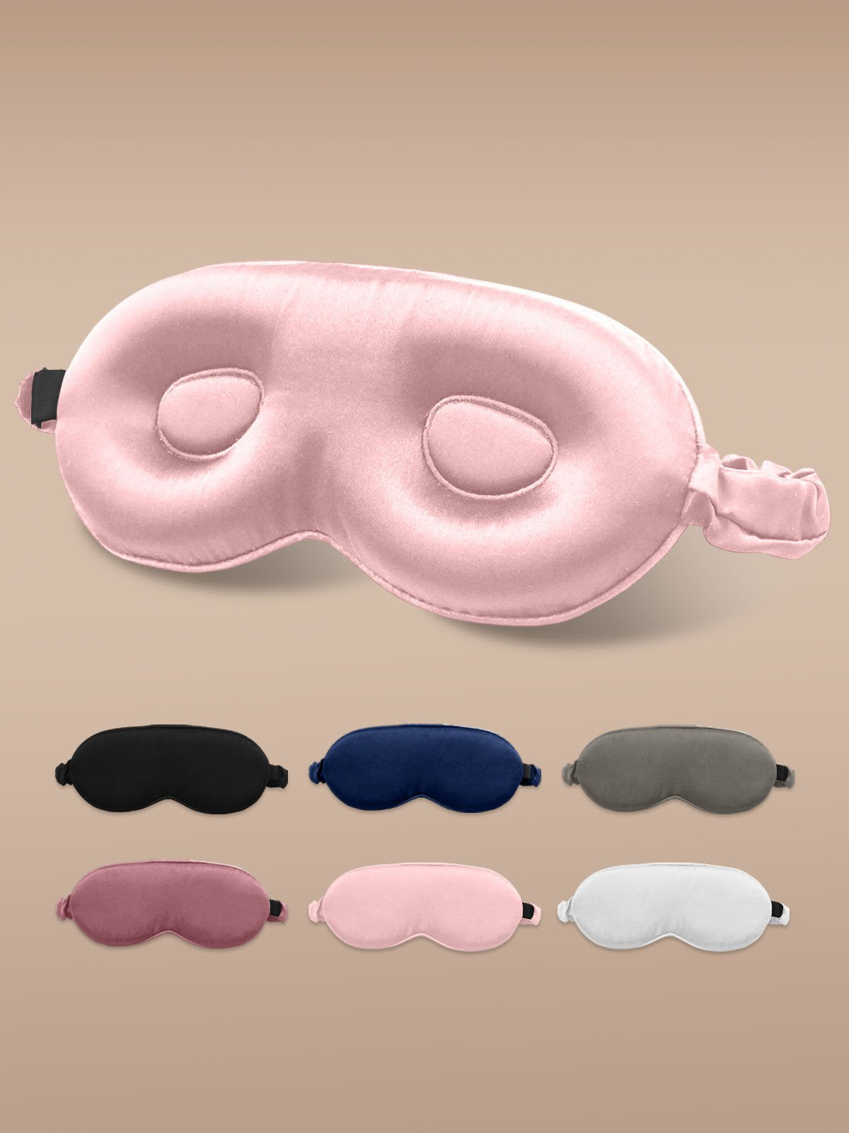 [Pink] SilkSilky-AU 22Momme Pure Silk Eye Mask 001