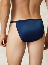 [Dark Blue] SilkSilky-AU Pure Silk Men's Underwear 002