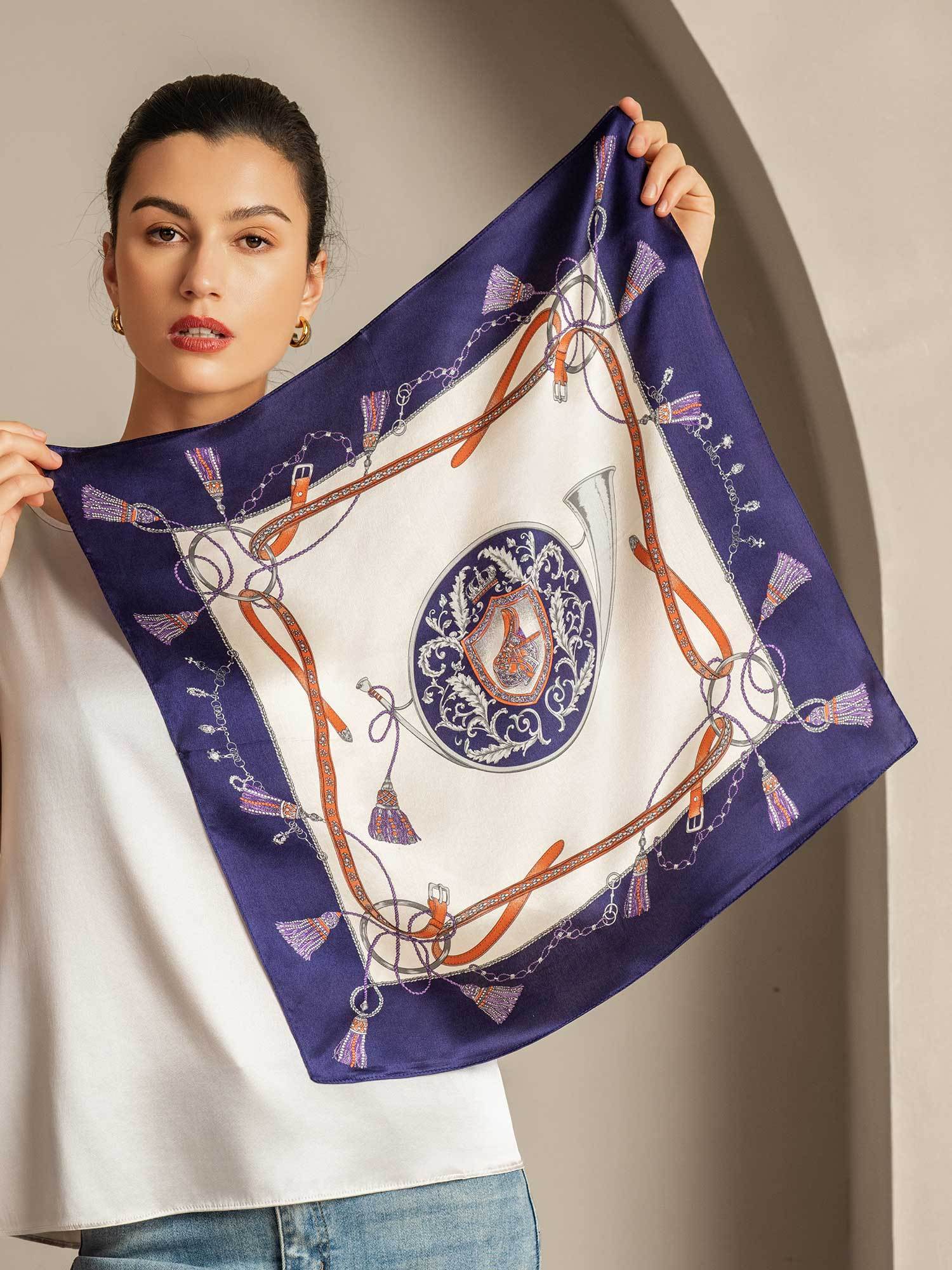 [P097] SilkSilky-AU Pure Silk Scarf 006