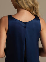 [Dark Blue] SilkSilky-AU Sleeveless Women's Pyjamas 005