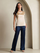 [Champagne] SilkSilky-AU Sleeveless Round Neck Camisole 004