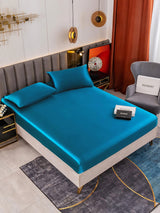 [Teal] SilkSilky-AU 19Momme Bedding Set 001
