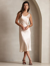 [Champagne] SilkSilky-AU Sleeveless Dress 003