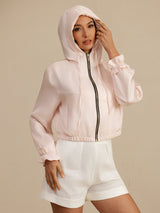 [Pink] SilkSilky-AU 18Momme Silk Satin Surah Long Sleeve High Neck Women's Outerwear 005